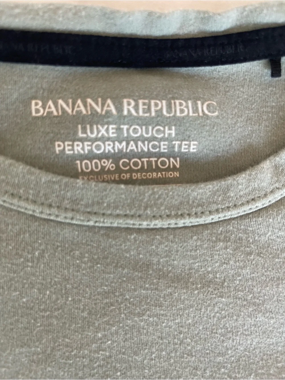 Banana Republic Men's Crew Neck T-Shirt in Sage Green